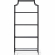 Aimee Etagere Bookcase in Oil Rubbed Bronze Pagoda Frame & Tempered Glass