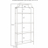 Aimee Etagere Bookcase in Oil Rubbed Bronze Pagoda Frame & Tempered Glass