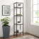 Aimee Narrow Etagere Bookcase in Oil Rubbed Bronze & Tempered Glass