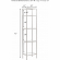 Aimee Narrow Etagere Bookcase in Oil Rubbed Bronze & Tempered Glass