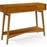 Landon Console Table in Acorn Finish Birch Veneer