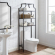 Aimee Space Saver Bookcase in Oil Rubbed Bronze & Glass