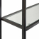 Aimee Space Saver Bookcase in Oil Rubbed Bronze & Glass