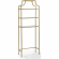 Aimee Space Saver Bookcase in Gold Steel & Glass