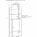 Aimee Space Saver Bookcase in Gold Steel & Glass