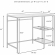 Aimee Desk in Soft Gold Steel & Tempered Glass