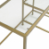 Aimee Desk in Soft Gold Steel & Tempered Glass