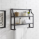 Aimee Wall Shelf in Oil Rubbed Bronze & Tempered Glass