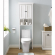 Seaside Space Saver Cabinet in Distressed White Finish
