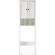 Seaside Space Saver Cabinet in Distressed White Finish