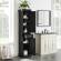 Seaside Tall Linen Cabinet in Distressed Black Finish