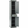 Seaside Tall Linen Cabinet in Distressed Gray Finish