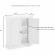 Seaside Wall Cabinet in Distressed White Finish