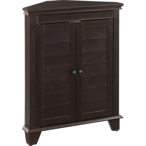 Lydia Corner Cabinet in Espresso Finish Wood