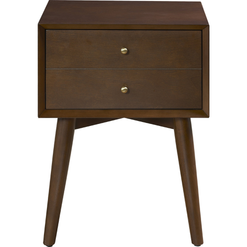 Landon Nightstand in Mahogany Finish Wood