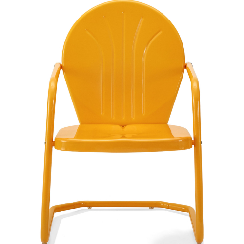 Griffith Outdoor Chair in Tangerine Metal