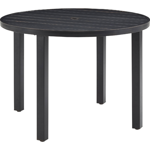 Kaplan 42" Round Outdoor Dining Table Oil Rubbed Bronze Metal