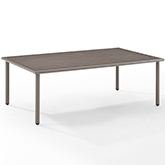 Cali Bay Outdoor Coffee Table in Light Brown Metal