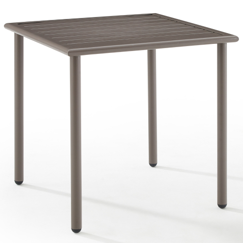 Cali Bay Outdoor Side Table in Light Brown Metal