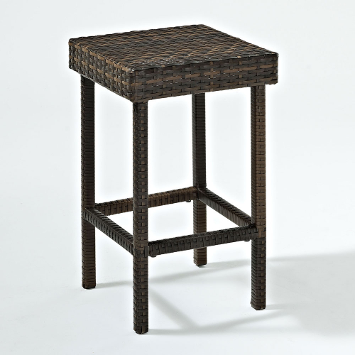 Palm Harbor Outdoor 24" Counter Stool in Brown Resin Wicker (Set of 2)