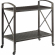 Kaplan Outdoor Bar Cart Oil Rubbed Bronze Metal