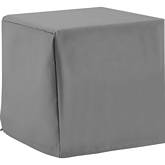 Outdoor End Table Furniture Cover in Gray Fabric