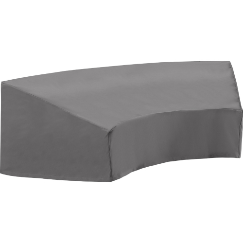 Outdoor Catalina Round Sectional Furniture Cover in Gray Fabric