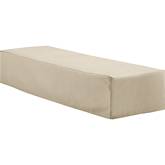 Outdoor Chaise Lounge Furniture Cover in Tan Fabric