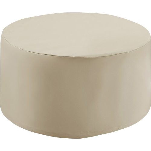 Outdoor Catalina Round Table Furniture Cover in Tan Fabric