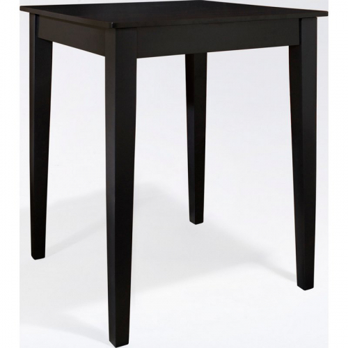 32" Pub Dining Table w/ Tapered Leg in Black Finish