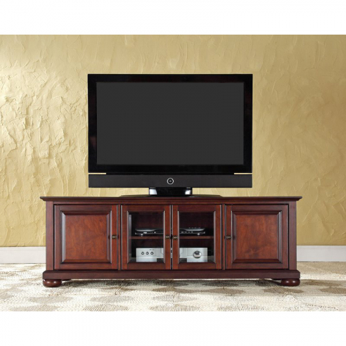 Alexandria 60" Low Profile TV Stand in Vintage Mahogany Finish