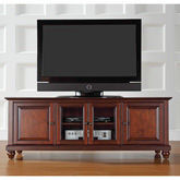 Cambridge 60" Low Profile TV Stand in Vintage Mahogany Finish