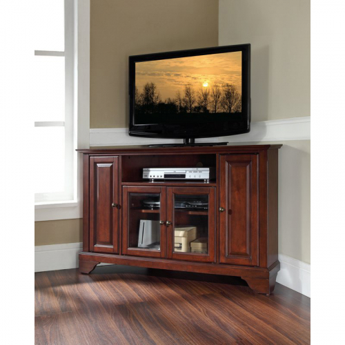 Lafayette 48" Corner TV Stand in Vintage Mahogany Finish