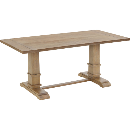 Joanna 72" Dining Table in Rustic Brown Finish