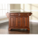 Lafayette Kitchen Island in Classic Cherry Finish with Stainless Steel Top