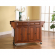 Kitchen Cart Island in Classic Cherry Finish with Stainless Steel Top