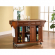 Kitchen Cart Island in Classic Cherry Finish with Stainless Steel Top