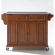 Kitchen Cart Island in Classic Cherry Finish with Stainless Steel Top