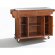 Kitchen Cart Island in Classic Cherry Finish with Stainless Steel Top