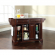 Lafayette Kitchen Island in Vintage Mahogany Finish with Salt & Pepper Granite Top