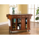 Kitchen Cart Island in Classic Cherry Finish with Salt & Pepper Granite Top