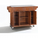 Kitchen Cart Island in Classic Cherry Finish with Salt & Pepper Granite Top