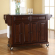 Kitchen Cart Island in Vintage Mahogany Finish with Salt & Pepper Granite Top