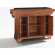 Lafayette Kitchen Island in Classic Cherry Finish with Solid Black Granite Top