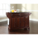 Lafayette Kitchen Island in Vintage Mahogany Finish with Solid Black Granite Top