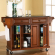 Kitchen Cart Island in Classic Cherry Finish with Solid Black Granite Top