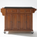 Kitchen Cart Island in Classic Cherry Finish with Solid Black Granite Top