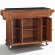 Kitchen Cart Island in Classic Cherry Finish with Solid Black Granite Top