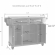 Cambridge Kitchen Island Cart in Cherry with White Granite Top