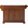 Alexandria Kitchen Island Cart in Cherry Finish with White Granite Top
